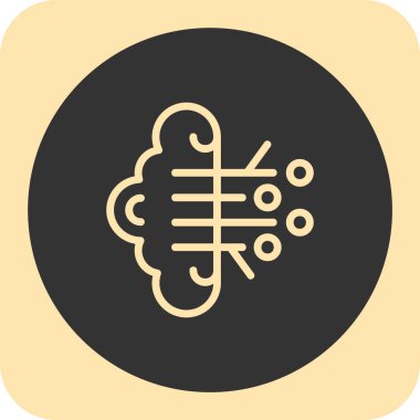 Rüzgar simgesinin vektör illüstrasyonu