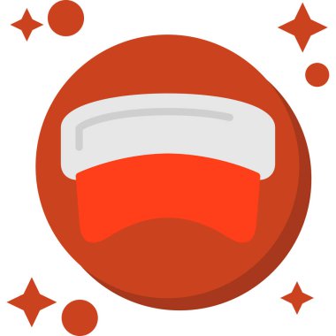 Kask ikonu. vektör illüstrasyonu