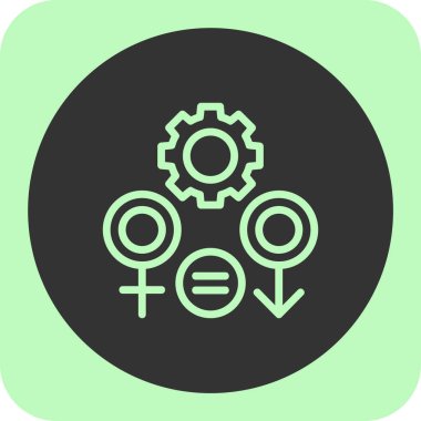 dişli simgesi vektör illüstrasyonu