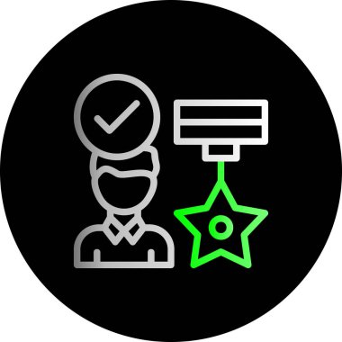 Modern bir simgenin vektör illüstrasyonu