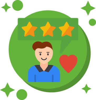 Müşteri derecelendirme vektörü düz çizim tasarımı