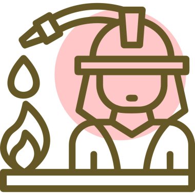 Bitkisi olan bir adamın vektör çizimi