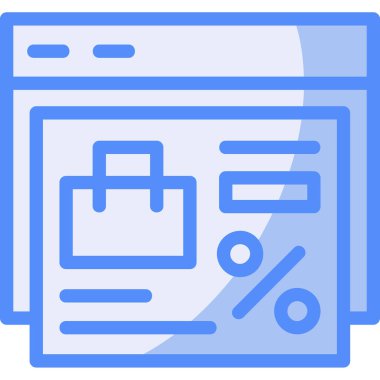 İndirim indirimi simgesi - taslak biçimi