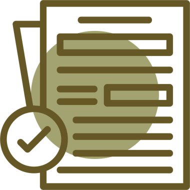 belge simgesi vektör illüstrasyonu