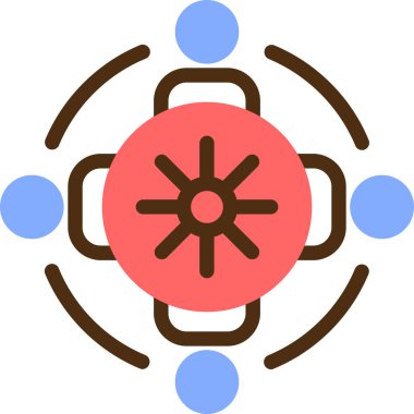 Hedef. Web simgesi basit illüstrasyon