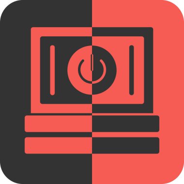 Beyaz arkaplanda vektör gücü düz simgesi