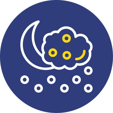 Bulut. Web simgesi basit illüstrasyon