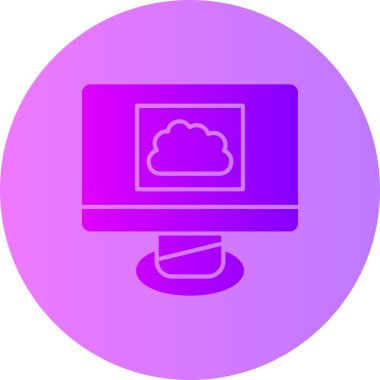 Bilgisayar. Web simgesi vektör illüstrasyonu