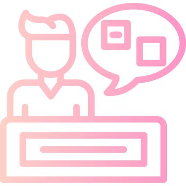 Konuş. Web simgesi basit tasarım