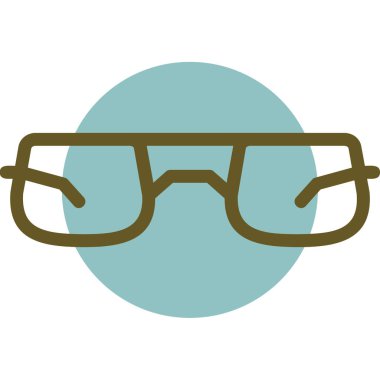 Gözlük. Web simgesi basit illüstrasyon