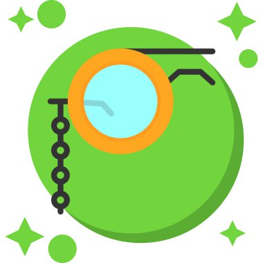 Yeşil ve mavi zincirin vektör illüstrasyonu