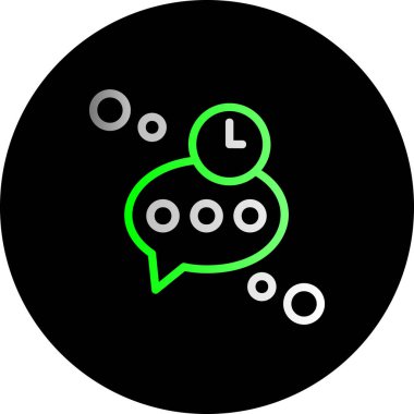 Sohbet simgesinin vektör illüstrasyonu