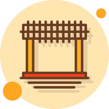 davul kutsal kişilerin resmi, vektör çizim