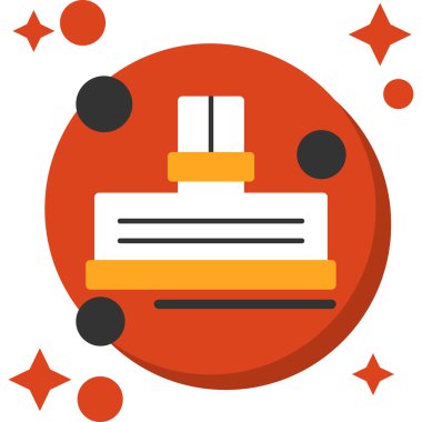 kozmetik şişe simgesi. vektör çizim