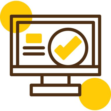 işaret simgesini işaretle, vektör illüstrasyonu