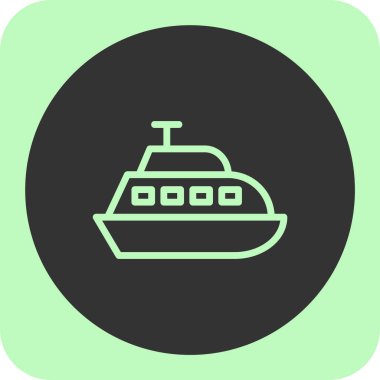 Arka plan üzerinde izole gemi simgesi