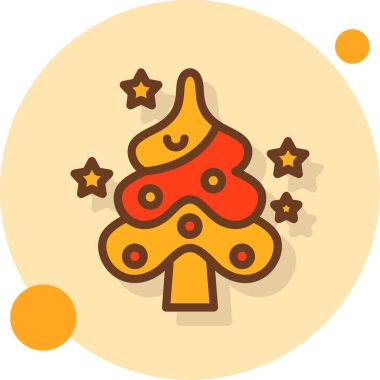 Yılbaşı ağacı. Basit tasarım