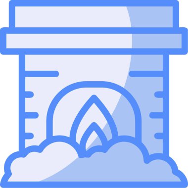 bulut baca duman simgesi doldurulmuş dış hat biçimi