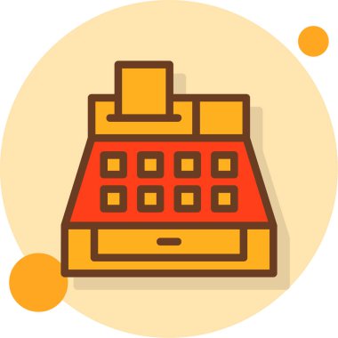 Kahve makinesi ikonu. düz tasarım biçimi.