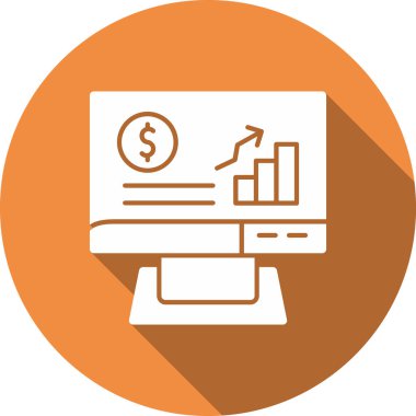 İş ve finans kavramının vektör simgesi