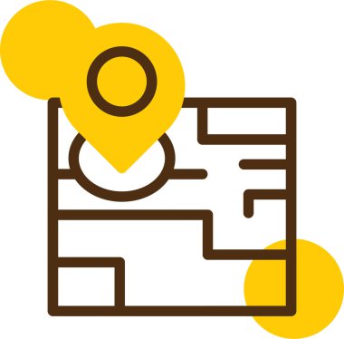 konum haritası konum simgesi ana hat biçiminde