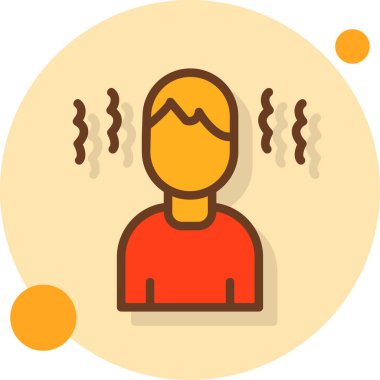 saç simgesi vektör illüstrasyonu