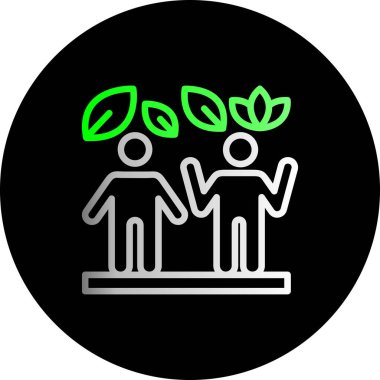 İnsan simgesinin vektör illüstrasyonu