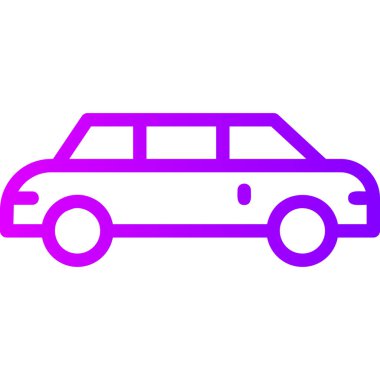 - Araba. Web simgesi basit illüstrasyon