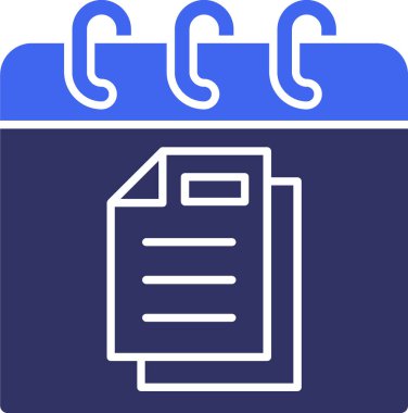 Belge simgesinin vektör illüstrasyonu