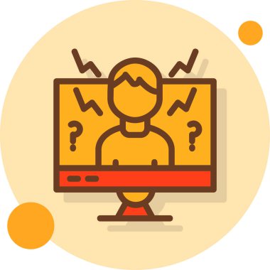 Bilgisayar. Web simgesi basit illüstrasyon