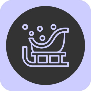 Tek bir sandalye simgesinin vektör illüstrasyonu