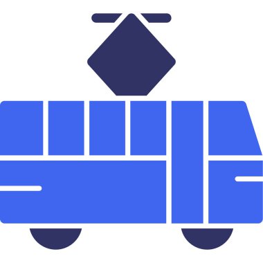 kargo konteynırı simgesi düz biçimde