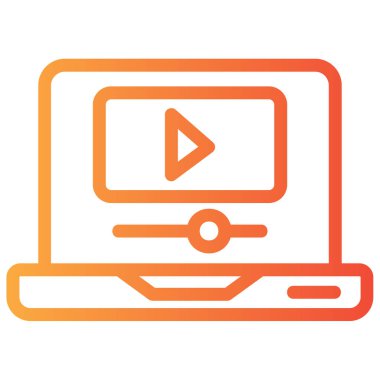 video simgesi vektör illüstrasyonu