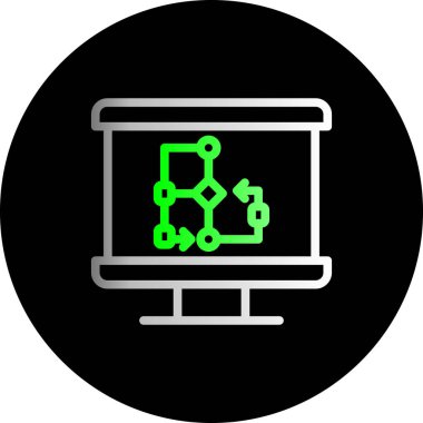 bilgisayar simgesi vektör illüstrasyonu