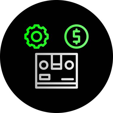 Dolar para simgesi modaya uygun izole edilmiş arkaplan