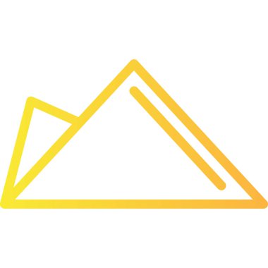 Üçgen şeklinin vektör illüstrasyonu