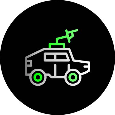 Vektör polis arabası simgesi