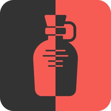 Yağ şişesi ikonu. vektör illüstrasyonu