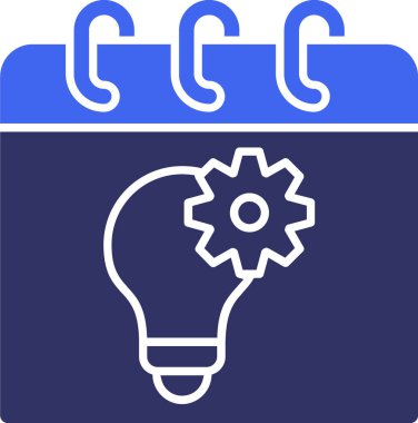 Bir fikrim var. Web simgesi basit illüstrasyon