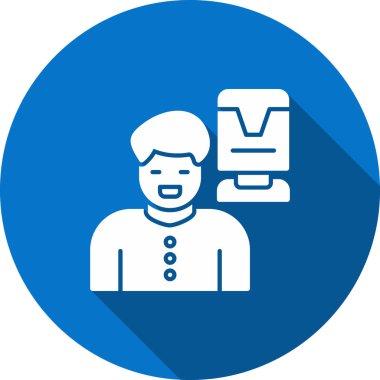 İnsan simgesinin vektör illüstrasyonu