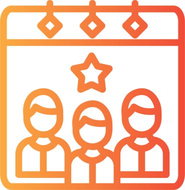 Parti. Web simgesi basit illüstrasyon