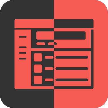 Modern bir simgenin vektör illüstrasyonu