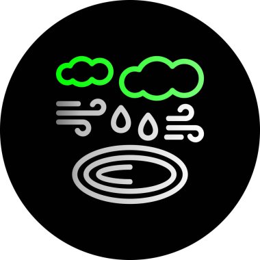 Kişisel ve ticari kullanım için vektör yağmur simgesi.