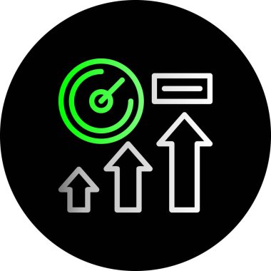 ok simgesi vektör illüstrasyonu