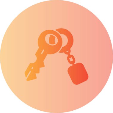 Anahtar simgesi vektör illüstrasyonu