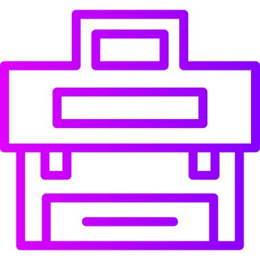 Çanta. Web simgesi basit illüstrasyon