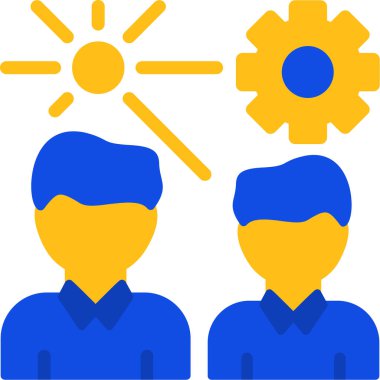 Takım. Web simgesi basit illüstrasyon