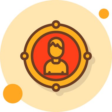 iş insanları simgesi, vektör illüstrasyonu