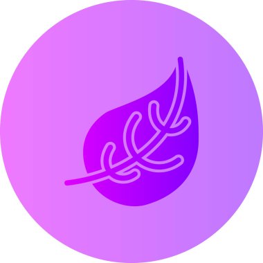 Yaprak. Web simgesi basit illüstrasyon