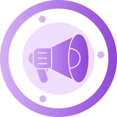 Hoparlör. Web simgesi vektör illüstrasyonu